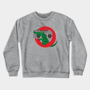 Boombox Alligator Ghettoblaster Crocodile Croc Crewneck Sweatshirt